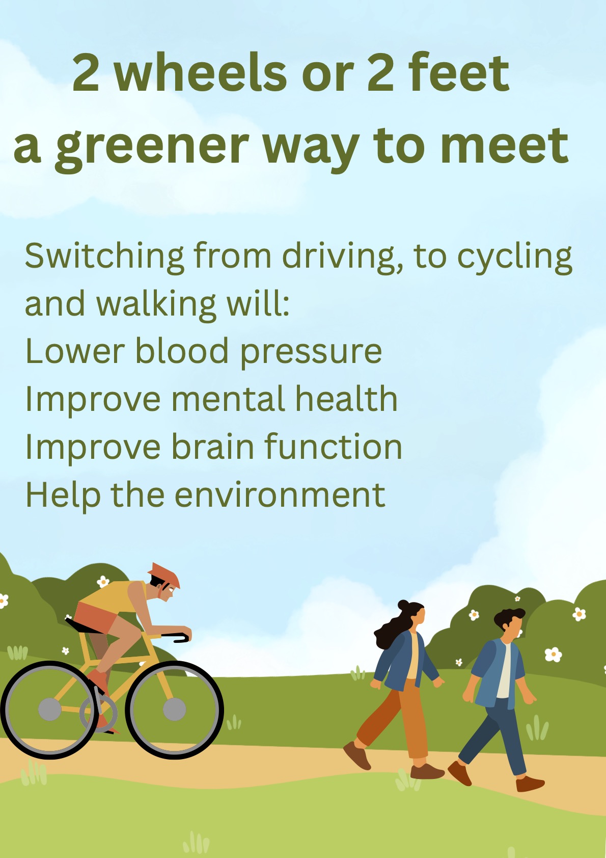 walking is good for you University of bath eco poster