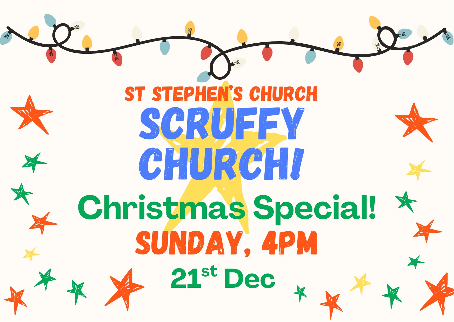 Christmas Scruffy Church 
