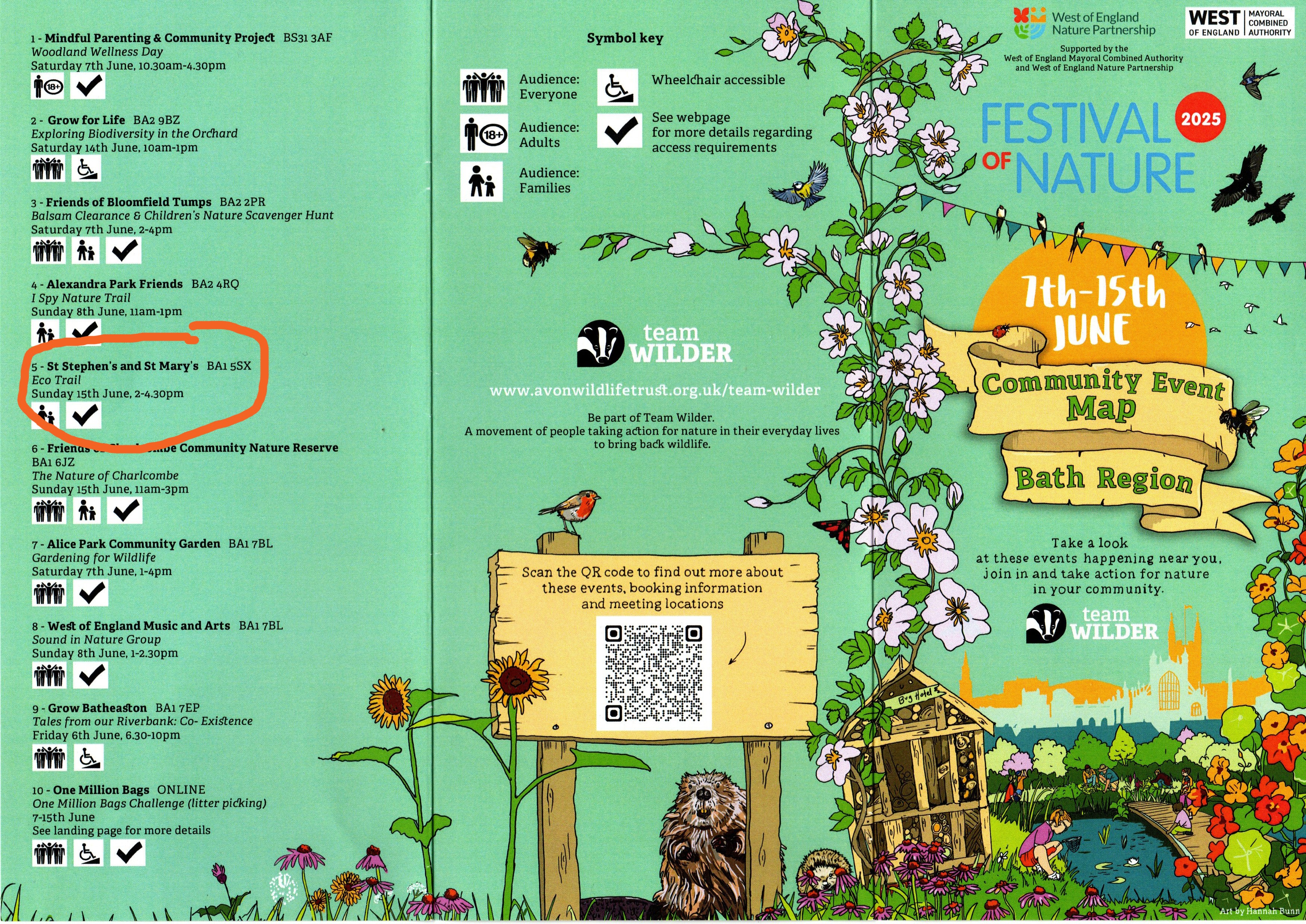 Festival of Nature programme June 2025