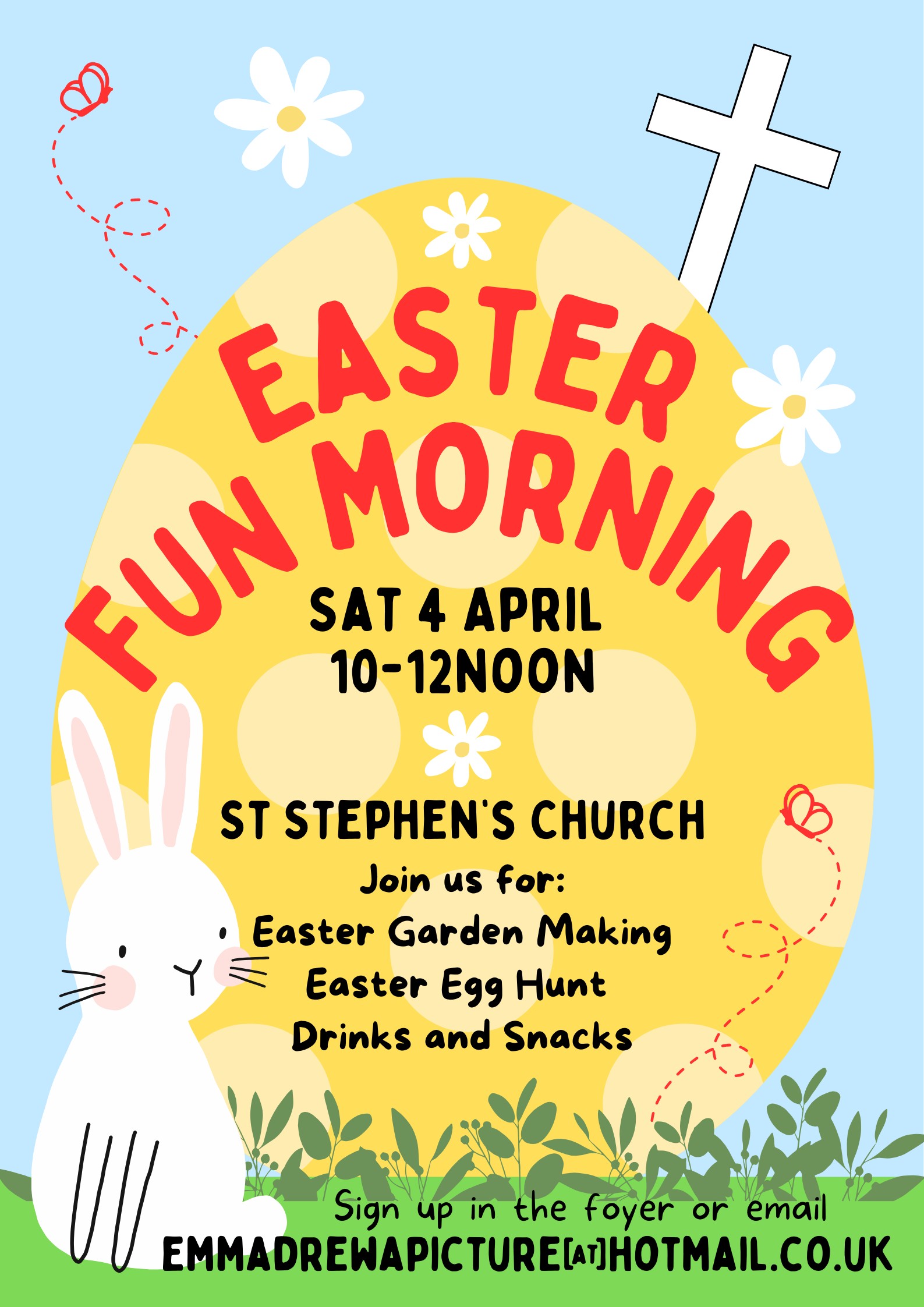 Easter Saturday fun at St Stephen's 10 am - noon